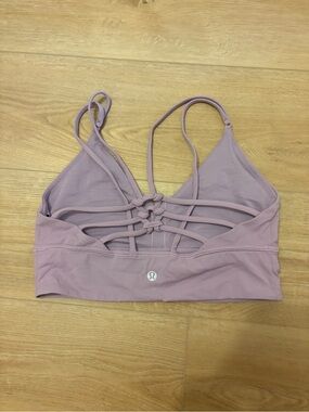 lululemon athletica Mauve Multi-Strap Light Support Sports Bra